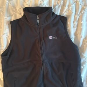 Black Dog black fleece vest, women’s